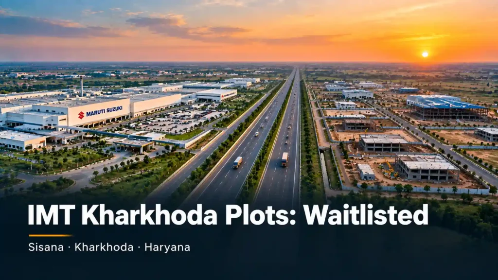 Sisana private plots ready for registration in 2026 vs IMT Kharkhoda government plots still on waiting list, Kharkhoda belt, Haryana