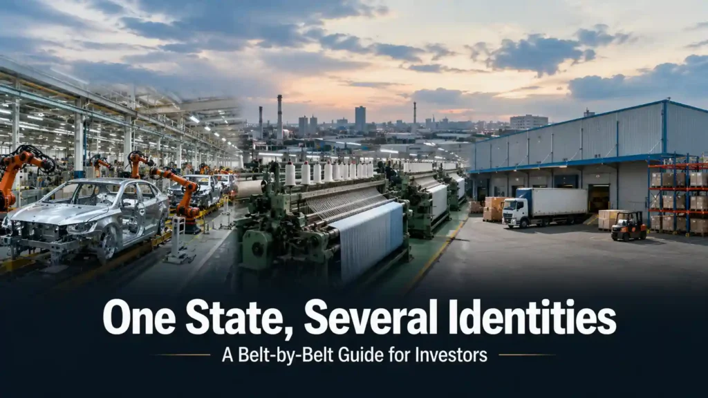 Illustrative overview of Haryana's multiple distinct industrial belts and identities