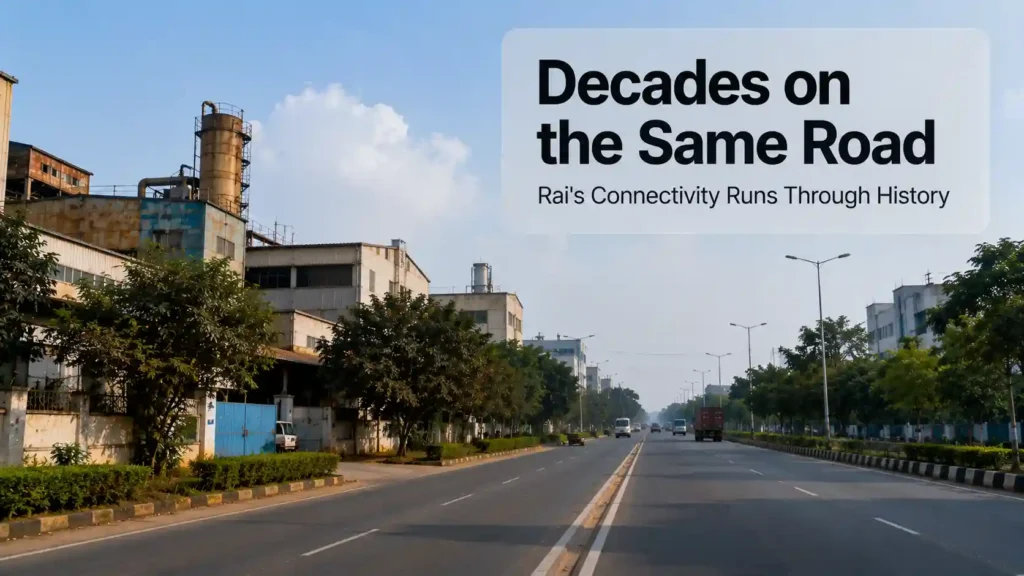 Established highway and industrial buildings representing Rai Industrial Area's mature GT Road connectivity